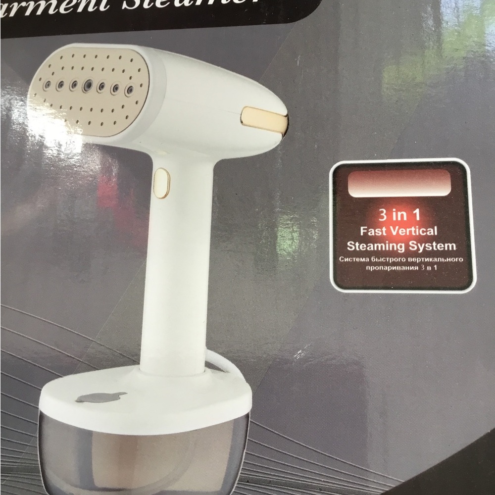 White and Gold Garment Steamer